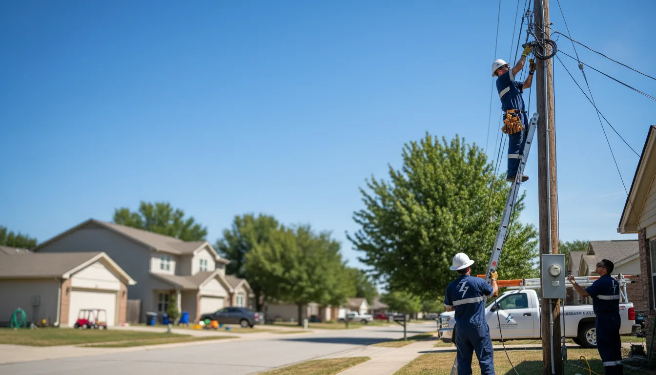 Residential electrician providing installation services in Palmyra, ME